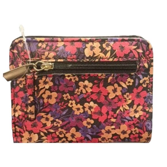 Mini Floral Credit Card Wallet Holder for Women - Picture 2 of 5